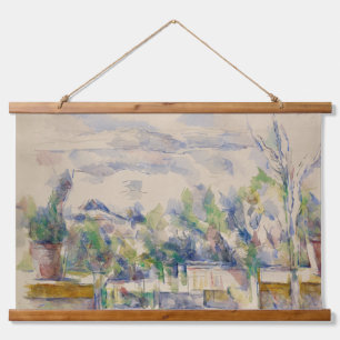 Tapiz Con Marco De Madera La Terraza del Jardín en Les Lauves, Cezanne