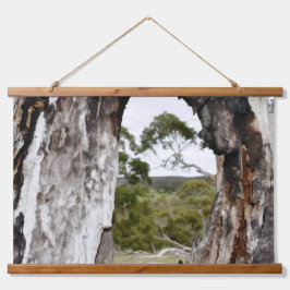 Tapiz Con Marco De Madera La ventana de la naturaleza