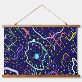 Tapiz Con Marco De Madera La vida en el espacio