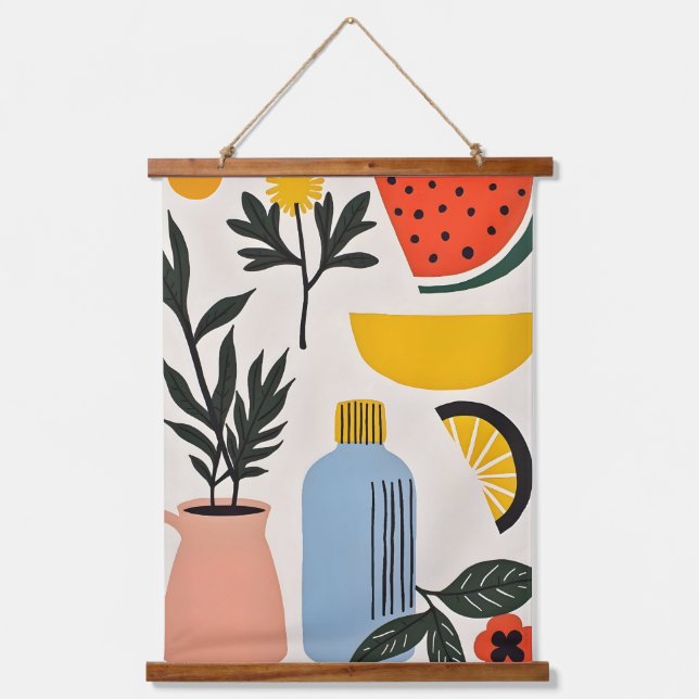 Tapiz Con Marco De Madera Las pequeñas cosas (Anverso)