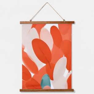 Tapiz Con Marco De Madera Las plumas de diferentes aves se juntan