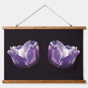 Tapiz Con Marco De Madera Lavender Tulip Twins Arte Floral
