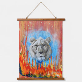 Tapiz Con Marco De Madera Leo