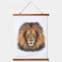 león acuarela Leo rey safari animal selva gato