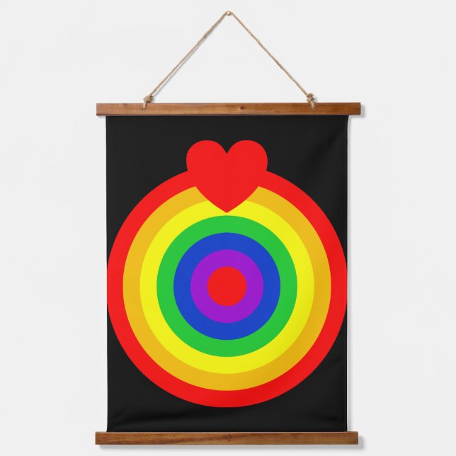 Tapiz Con Marco De Madera #LGBT #love #primo #gay #lesbian #libertad #desfil (Anverso)