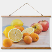 Limón con albaricoques y manzanas fotografía de al