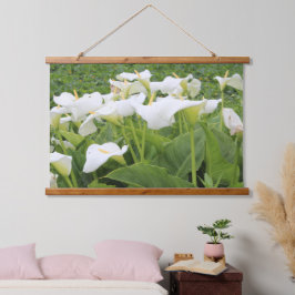 Tapiz Con Marco De Madera Lirio de Calla Blanca