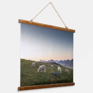 Tapiz Con Marco De Madera Lofoten Sheep
