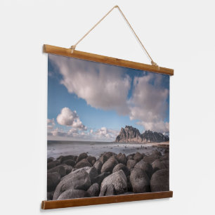 Tapiz Con Marco De Madera Lofoten Uttakleiv