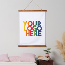 Logotipo comercial sencillo blanco