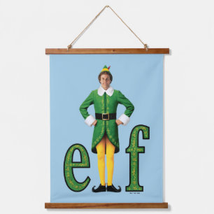 Tapiz Con Marco De Madera Logotipo de Buddy the Elf Movie
