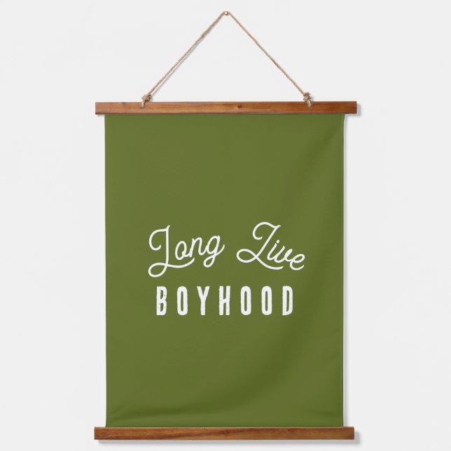 Tapiz Con Marco De Madera Long Live Boyhood (Anverso)