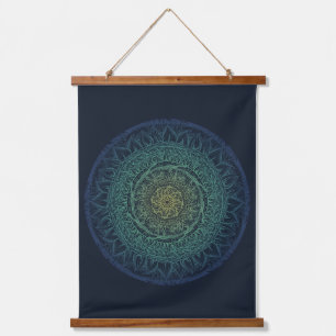 Tapiz Con Marco De Madera Los amantes de la naturaleza Mandala Art Mandalas