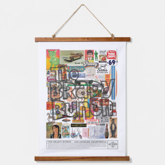 Tapiz Con Marco De Madera Los Angeles, California – The Brady Bunch Pop Cult
