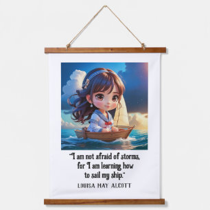 Tapiz Con Marco De Madera Louisa May Alcott CÓMO SACAR MI BARCO