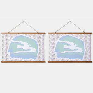 TAPIZ CON MARCO DE MADERA LOVE DOVE FLORA(PEACE) BY MASANSER