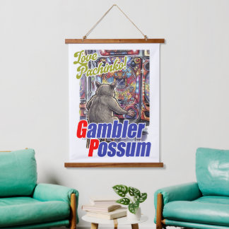 Tapiz Con Marco De Madera Love Pachinko! Gambler Possum