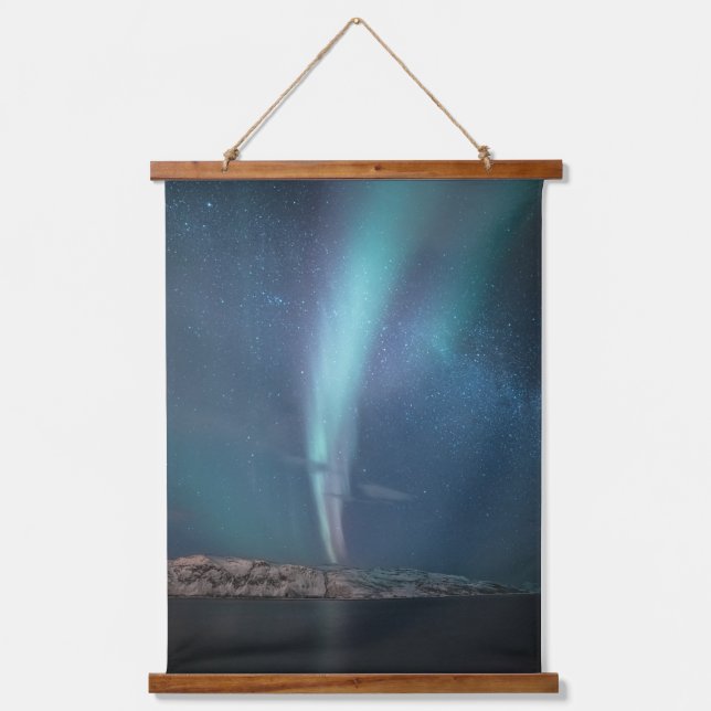 Tapiz Con Marco De Madera Luces boreales (Anverso)