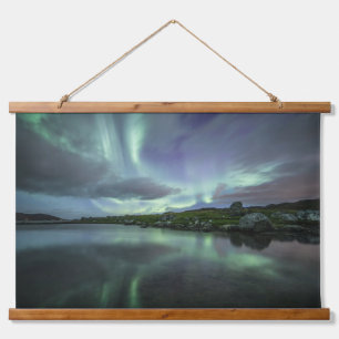 Tapiz Con Marco De Madera Luces del Norte Noruega