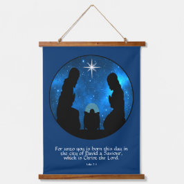 Tapiz Con Marco De Madera Luke 2:11  