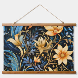 Tapiz Con Marco De Madera Luminoso cuento de hadas Jardín Botánico