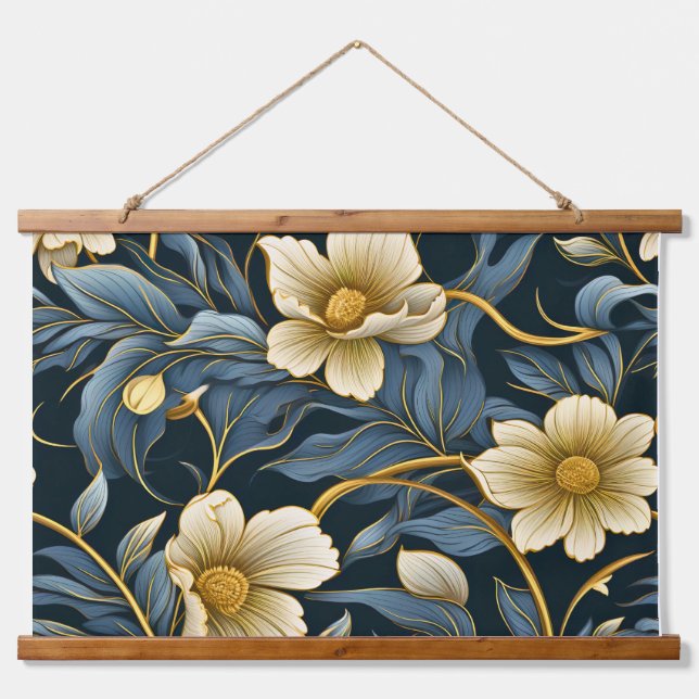 Tapiz Con Marco De Madera Luminoso cuento de hadas Jardín Botánico (Anverso )