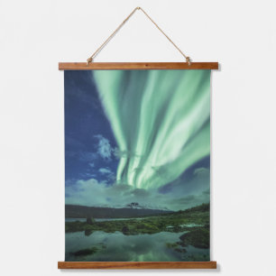 Tapiz Con Marco De Madera Luz del Norte Noruega