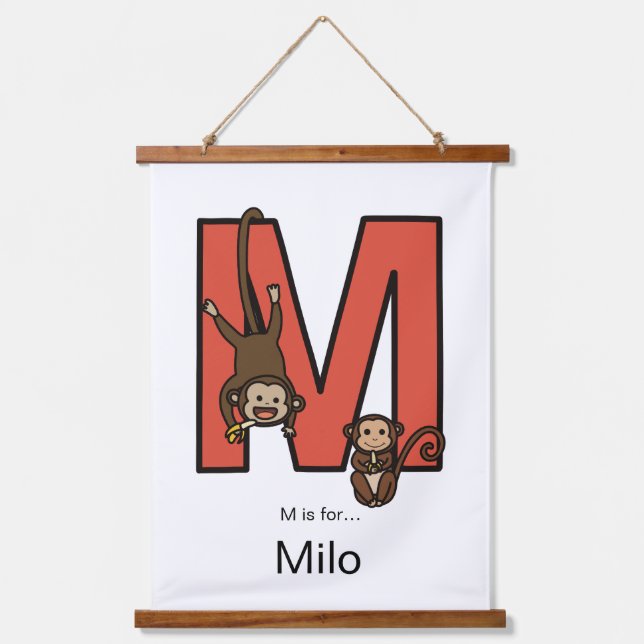 Tapiz Con Marco De Madera M es para... personalizado (Anverso)