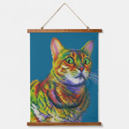 Tapiz Con Marco De Madera Macchi Kitty incrédulo