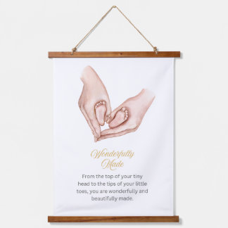 Tapiz Con Marco De Madera Madera de Nursera Bebé Tapiz de Muro Topado