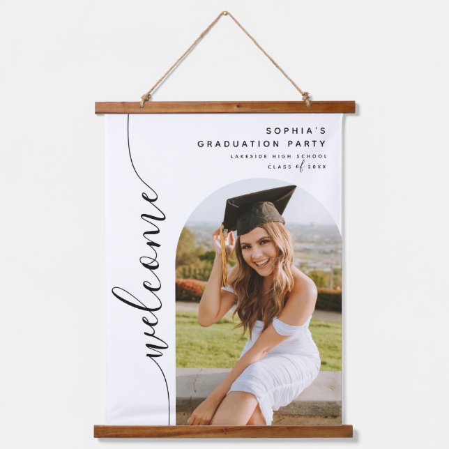 Tapiz Con Marco De Madera Madera moderna de arco fotográfico taponada con ta (Anverso)