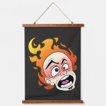 Madera Scovillelicous Fire Head Topic Wall Tapestr