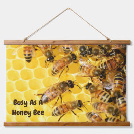 Tapiz Con Marco De Madera Madera Topada Tapiz De Muro Ocupado Como Abeja De 