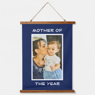 Tapiz Con Marco De Madera Madre Del Año Personalizado Personalizada Foto Mam