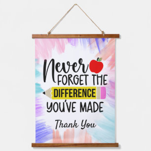 Tapiz Con Marco De Madera Maestros Gracias