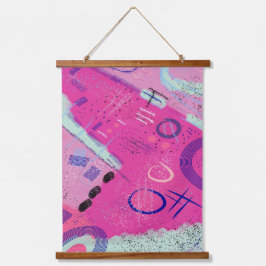 Tapiz Con Marco De Madera Magenta Joy