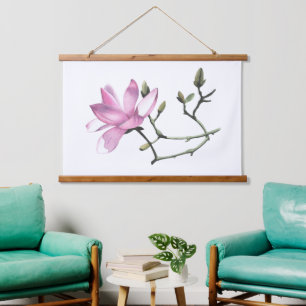 Tapiz Con Marco De Madera Magnolia