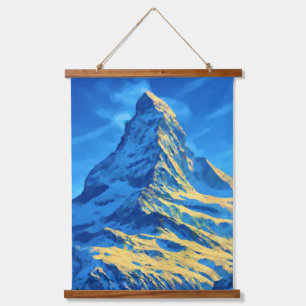 Tapiz Con Marco De Madera Majestic Matterhorn