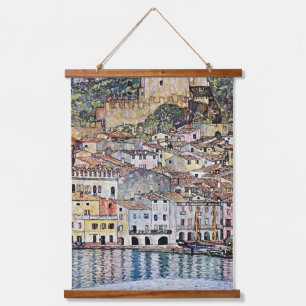 Tapiz Con Marco De Madera Malcesine en el lago Garda, Gustav Klimt