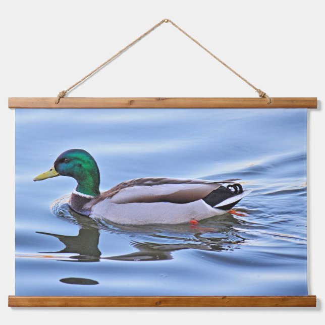 Tapiz Con Marco De Madera Mallard Duck (Anverso )