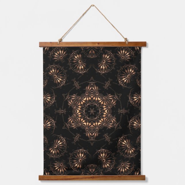 Tapiz Con Marco De Madera Mandala de la Edad de Bronce (Anverso)