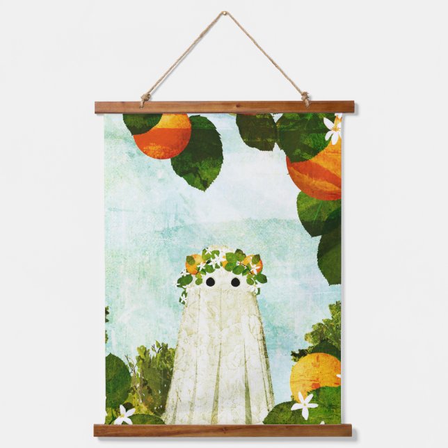 Tapiz Con Marco De Madera Mandarina (Anverso)