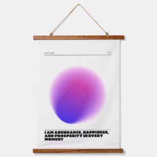 Tapiz Con Marco De Madera manifestación de afirmaciones diarias