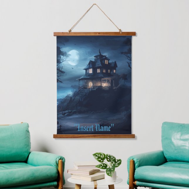 Tapiz Con Marco De Madera Mano del borde del océano (Sala de estar)