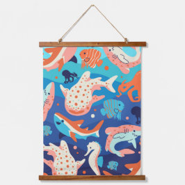 Tapiz Con Marco De Madera Maravillas oceánicas