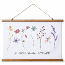 Marca de lienzo de nombre de chica | Rótulo de nom