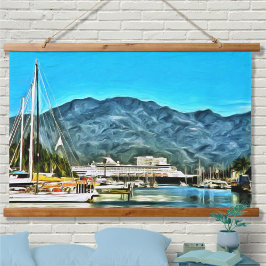 Tapiz Con Marco De Madera Marina Vallarta 0946