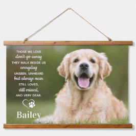 Tapiz Con Marco De Madera Mascota personalizado Mascota en memoria de pérdid