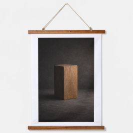 Tapiz Con Marco De Madera Material Presence