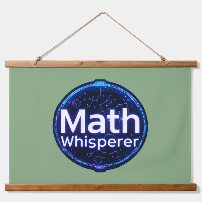Tapiz Con Marco De Madera Math Teacher Math Whisperer (Anverso )